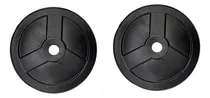 Comprar 2 Discos 1,25 Kg Pesas Liso Pvc Gym Fitness 30mm Fitness Svg Color Negro