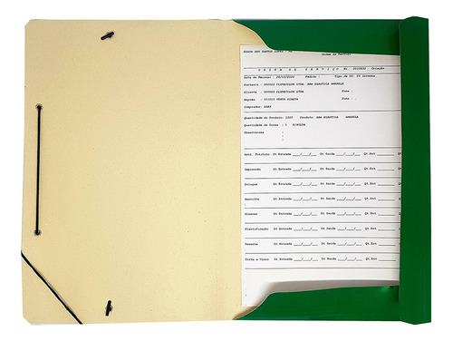 Pasta Aba Elastica Oficio 60 Unidades Documentação Arquivos