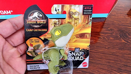 Snap Squad Mordelones Velocirraptor Mattel Ultimas Piezas