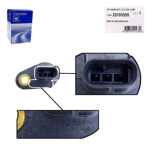 Imagen 8 de 9 de Sensor Arbol De Levas Admision Chevrolet Cruze Original