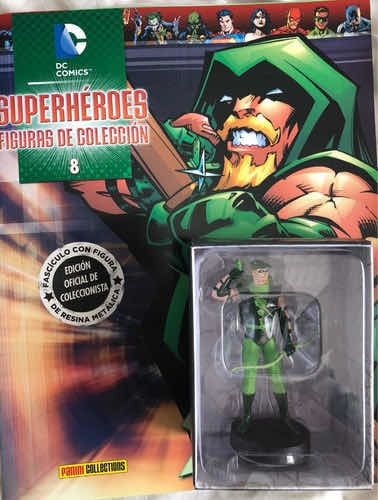 Green Arrow Figura Con Fascículo #8 Panini Dc Superheroes