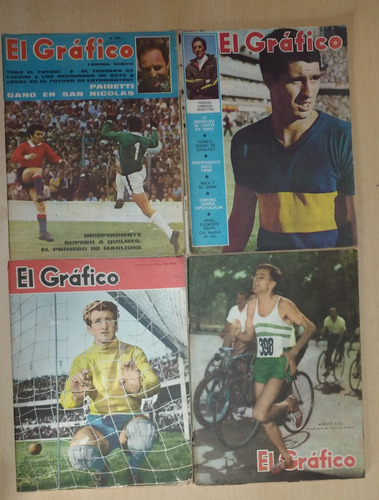 Lote De 4 Revistas El Gráfico Año 1959 Y 1969