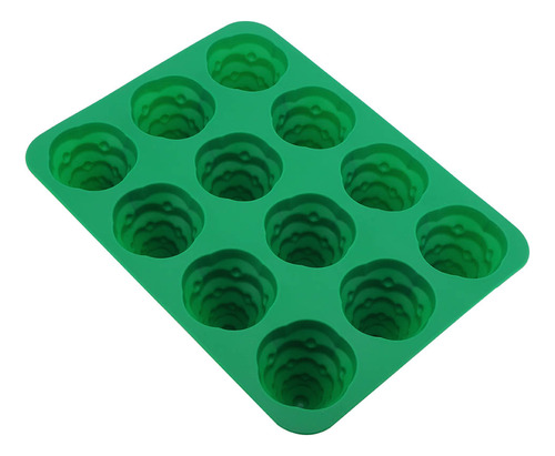 Molde De Silicona Con 12 Orificios Para Tartas De Árbol De N