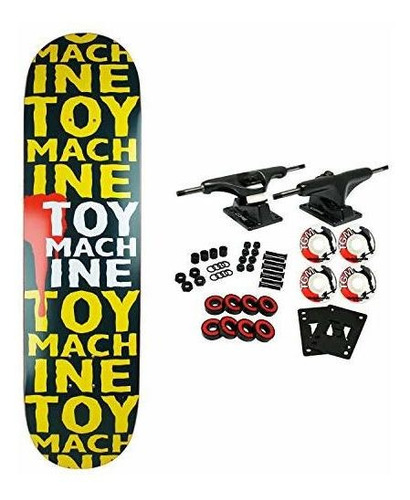 Patineta, Skatebboards Es Monopatín Toy Machine Completo New