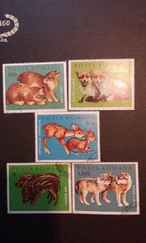Sellos Posta Romana 1972 Serie De Animales