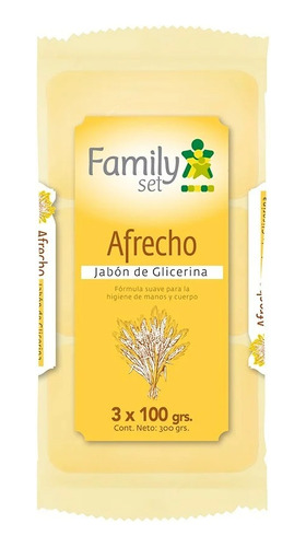 Family Set Jabón Barra Afrecho 100 Grs 