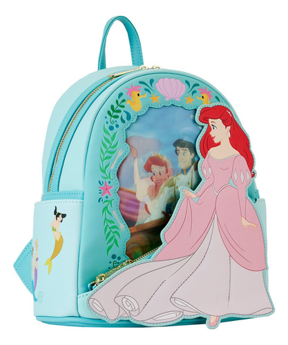Disney Princess La Sirenita (little Mermaid) Lenticular Mini Backpack Loungefly
