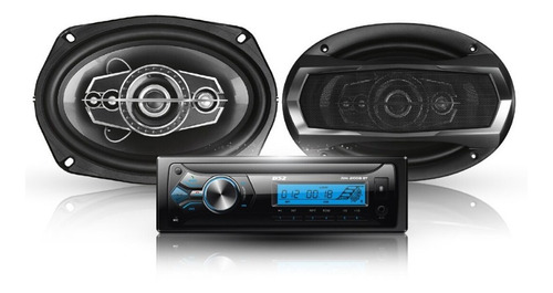 Combo Stereo B52 Usb Sd Aux Bluetooth + Parlantes 6x9 350w