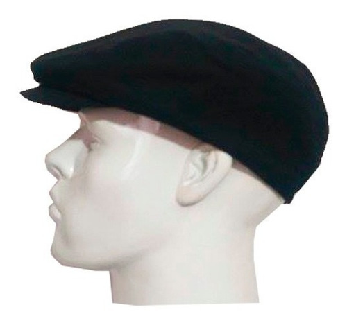 Boina Gorro Gorra Lino Gatsby Hombre Color Negro Entero