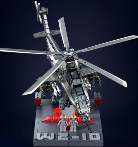 Sluban Bloques De Construccion Juguete Helicoptero Wz-10s Cantidad De Piezas 914