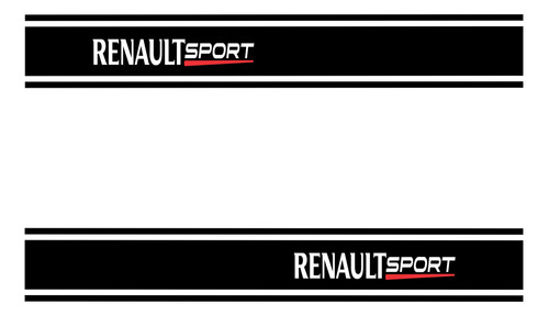 Par Adesivo Faixa Lateral Renault Clio Sport Tuning Imp11