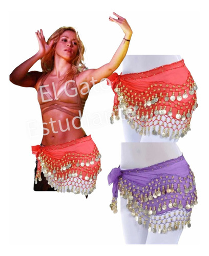 Caderín De Gasa Baile Danza Árabe Disfraz Cosplay Shakira