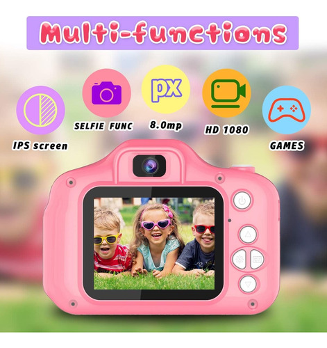Camara Digital Niños Interactiva Fotos Videos Usb Sd Recarga