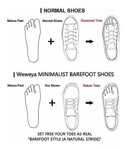 Weweya Barefoot - Zapatos de estilo minimalista para correr y entrenar para  mujer