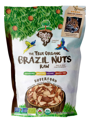 The True Organic Premium - Nueces De Brasil (15 Onzas), Cru.