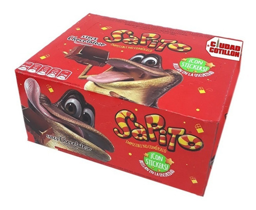 Chocolate Sapito X 24u Sabores Caja - Ciudad Cotillón