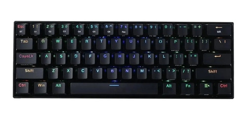 Imagen 2 de 6 de Teclado gamer bluetooth Redragon Draconic K530 QWERTY Outemu Brown inglés US color negro con luz RGB