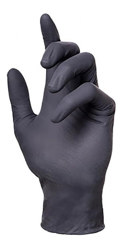 Imagen 7 de 10 de Caja Guantes Negros X 100 Uni Talles A Elección