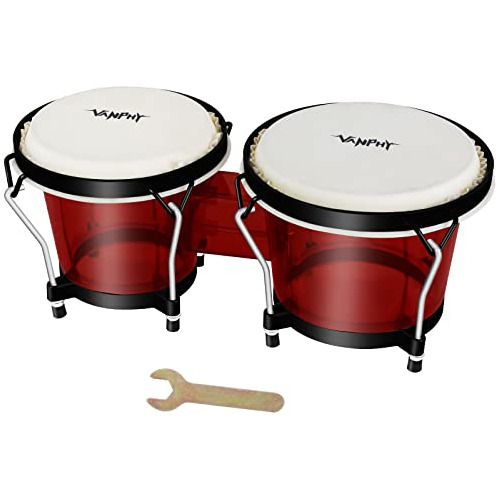 Bongo Drum Set For Kids Beginners, Natural Adult Bongos...