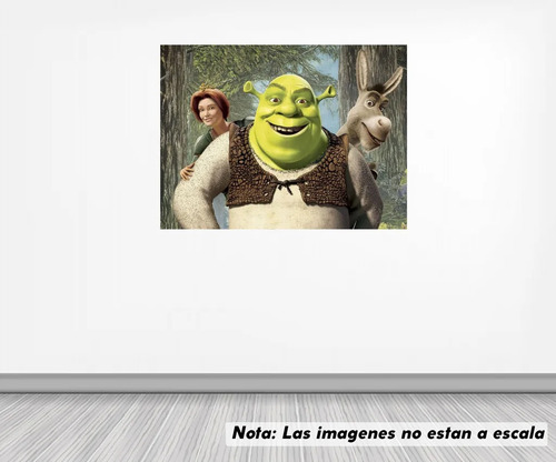 Vinil Sticker Pared 70 Cm. Lado Shrek Mod. 0027