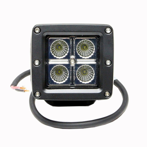 Faro Led   Rectangular 8x7.5cm 4led Multi Voltaje