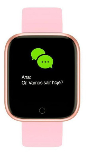 Smartwatch Relógio Inteligente D20 / Y68 Android Ios Rosa Cor da caixa Rosa