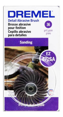 Cepillo Abrasivo Dremel Ez-lock Ez 471 Sa - Grano 36 - Fdn