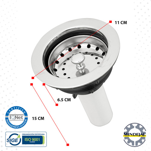 Contracanasta Para Fregadero Cocina Tarja Color Plateado