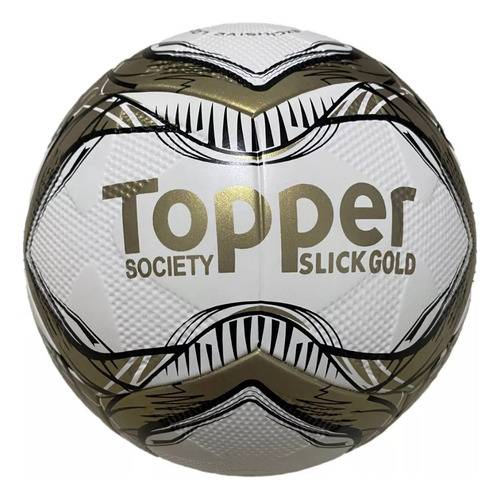 Bola Futebol Society Tamanho Oficial Topper Original Gold