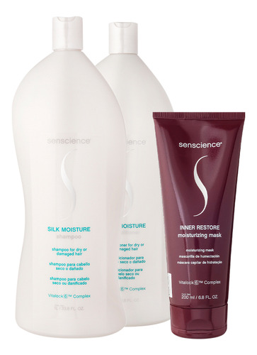 Kit Senscience Silk Moisture Inner Salon Total 200
