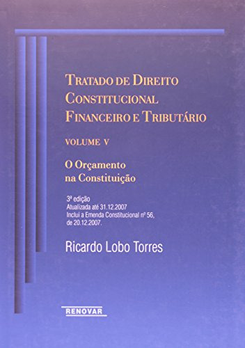 Libro Tratado De Direito Constitucional Financeiro E Tributa