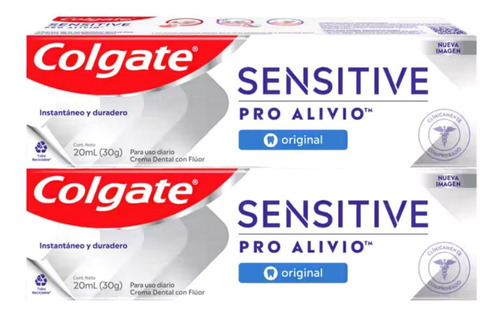 Pasta Dental Colgate Sensitive Dientes Sensibles 30g 2 Pack