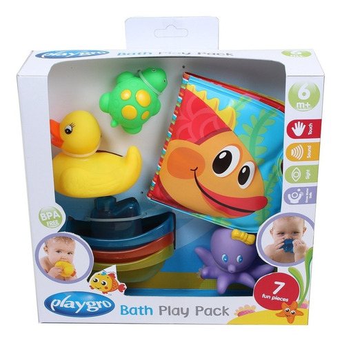 Pack Set Regalo Juguetes Para Baño Playgro 0185257 Babymovil