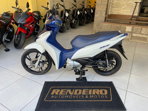 Imagem 3 de 10 de Honda Biz 125 Flex 2022 Apenas 3.000 Km Ú.dono Branca E Azul