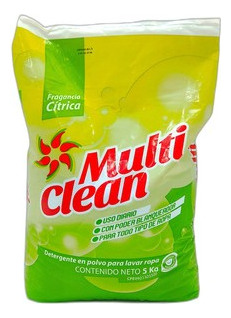 Detergente En Polvo Multi Clean 5kg