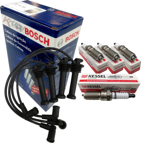 Kit Cables Bosch + Bujias Kessel Ford Focus 2.0 16v Zetec