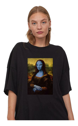 Remera Unisex Mona Monna Lisa Avatar Personalizada Aesthetic