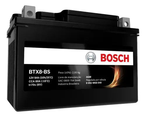 Bateria Kawasaki Ninja Zx-6r 600 Zx-rr 12v 8ah Bosch Btx8-bs