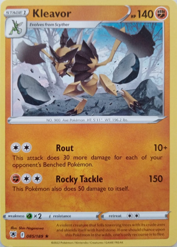 Pokémon Tcg Kleavor 085/189