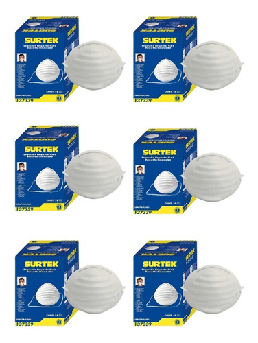 Mascarilla Para Polvo Surtek 137339 50 Piezas (6 Cajas)