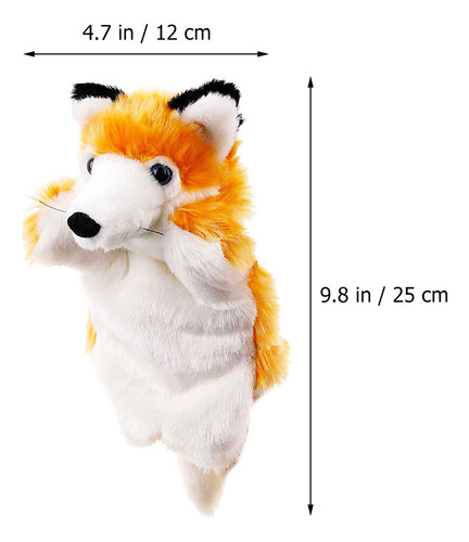 Peluche De Peluche Con Forma De Muñeco De Zorro Con Forma De