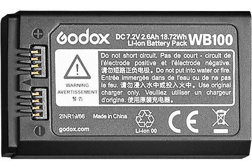 Godox Bateria Wb100 Para Ad100pro Iones De Litio Para Flash