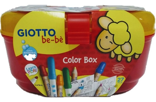 Kit Set Arte Giotto Be-be Super Colorbox Lavable
