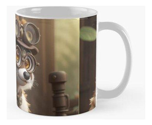 Taza Impresión De Diseño De Pintura De Arte Steampunk Lemur 