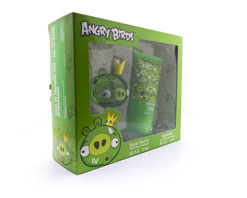Set De 2 Piezas Angry Birds Rey Cerdo Locion + Gel De Baño