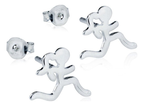 Gone For A Run - Pendientes De Plata De Ley Para Correr, Pl.