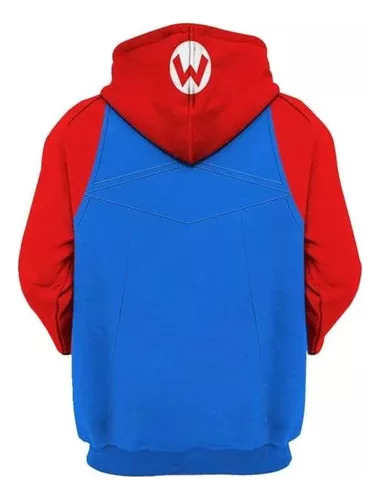 Super Mario 3d Personalidad Digital Sudadera Con Capucha Par