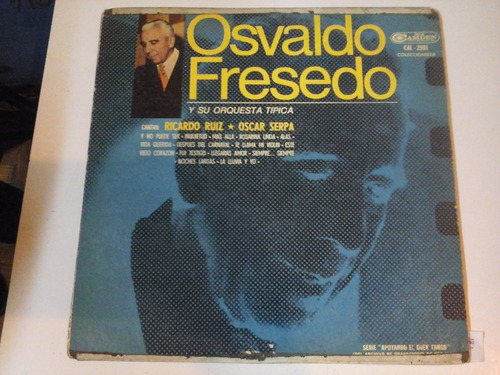 Vinilo 5441 - Osvaldo Fresedo Y Su Orquesta Tipica - Rca