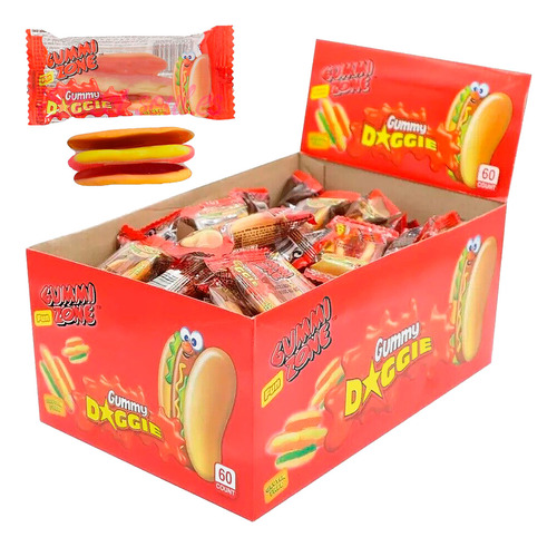 Gummi Zone Mini Hot Dog (panchos)(gomitas) X 24u