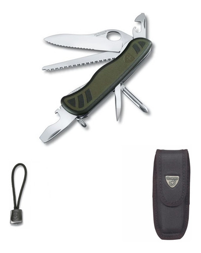 Imagen 1 de 4 de Navaja Soldado, Fda, Cordon, 11 Usos,victorinox(0.8461.mwch)